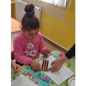 Акция Георгиевская лента в детском саду Непоседы